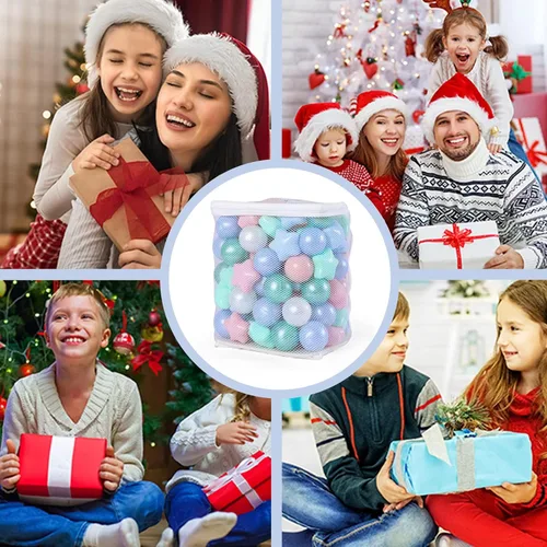 Miniatura 7 de GOGOSO 100 Pelotas de Juego No Tóxicas para Niños - Suaves, A Prueba de Aplastamiento y Sin BPA, Pelotas de Piscina de Bolas en Colores Divertidos