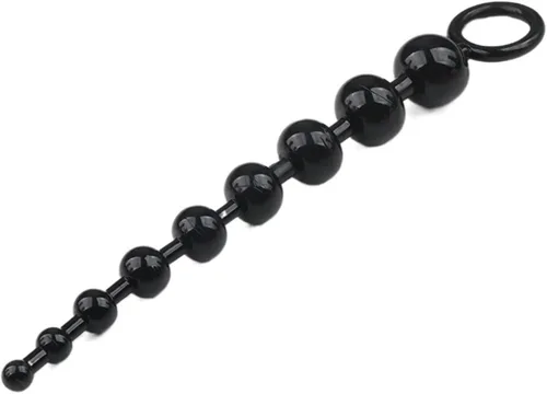 Miniatura 11 de Perlas de corazón Enchufe anal suave Juguetes de ano Bolas grandes de silicona estimulantes del punto G Tapones para los glúteos Sexo para adultos