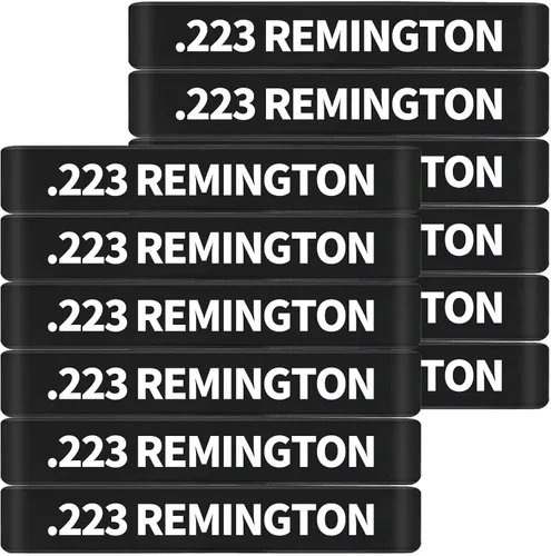Miniatura 11 de Paquete de 12 bandas de marcado Miaozhun .223 Remington Magazine .223 para identificación de calibre de revista