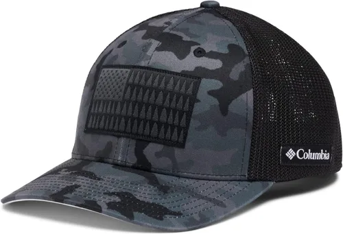Miniatura 860 de Columbia - Gorra de malla con bandera con árboles unisex para adultos, corona alta