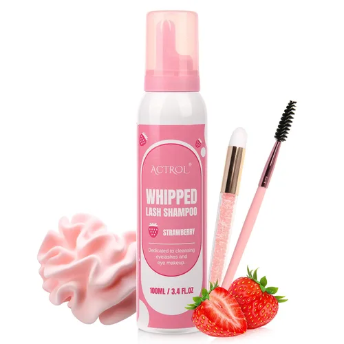 Miniatura 27 de ACTROL Limpiador de extensiones de pestañas Cherry Blossom 2L Natural Lash Extension Shampoo Professional Eyelid Foaming Cleanser Parabenos &
