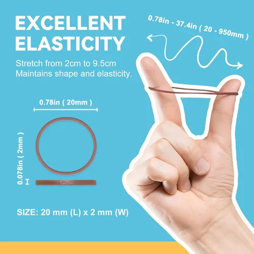 Miniatura 2 de HOYOLS 2500 bandas elásticas coloridas para el cabello, accesorios para ligas pequeñas para el cabello, sin tirones, sin daños, soporte elástico