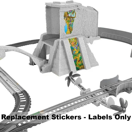 Miniatura 2 de Piezas de repuesto para Fisher-Price Thomas & Friends Track-Master Turbo Jungle Train Playset – FJK50 ~ Adhesivos de repuesto / etiquetas