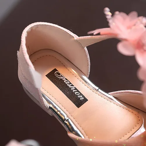 Miniatura 4 de synia Sandalias de gelatina con velcro para bebé, zapatos de flores antideslizantes para el verano, para niños pequeños, niños grandes