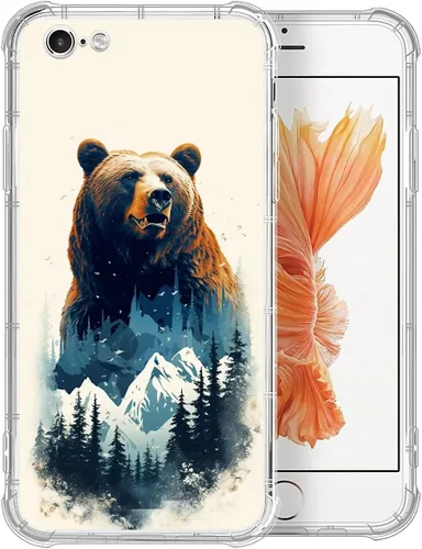 Miniatura 116 de CARLOCA Compatible con funda para iPhone SE 2020, funda para iPhone 8 para niñas, diseño transparente con patrón de lucha de béisbol de niños