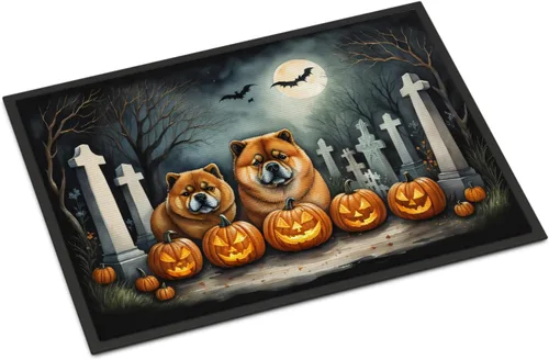 Miniatura 48 de Caroline's Treasures DAC2011MAT - Felpudo de Halloween espeluznante con diseño de Beagle, de 18 x 27 pulgadas, para interiores y exteriores