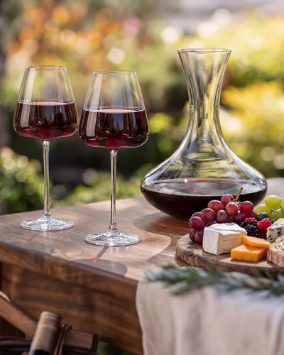 Miniatura 4 de Juego de 4 copas de vino de cristal soplado a mano de 18 oz, copas de cristal sin plomo con diseño único en la base para vino tinto y blanco, 530 ml