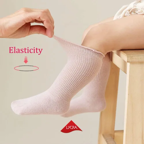 Miniatura 2 de SUITBOY Calcetines de algodón con volantes para niñas pequeñas con volantes para niñas pequeñas