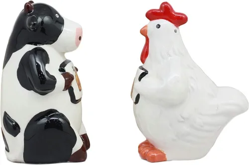 Miniatura 4 de Ebros Gift Holstein - Juego de cocteleras de cerámica para cocina y cocina, para organizar fiestas, aves de corral y ganado coleccionables