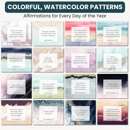 Miniatura 4 de bloom daily planners Calendario de escritorio perpetuo sin fecha con caballete/Calendario diario con caballete autónomo e inspirador - Página