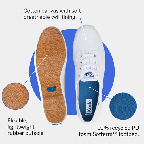 Miniatura 4 de Keds Champion - Tenis de lona con cordones, para mujer