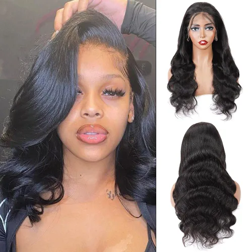 Miniatura 18 de Cabello humano ondulado con cierre frontal de encaje HD 4 x 4, cierre de encaje con cabello de bebé, cabello humano 100% virgen brasileño