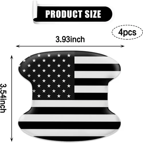 Miniatura 2 de UGSHY Paquete de 4 protectores universales para manija de puerta de automóvil, protector de pintura antiarañazos, accesorios exteriores