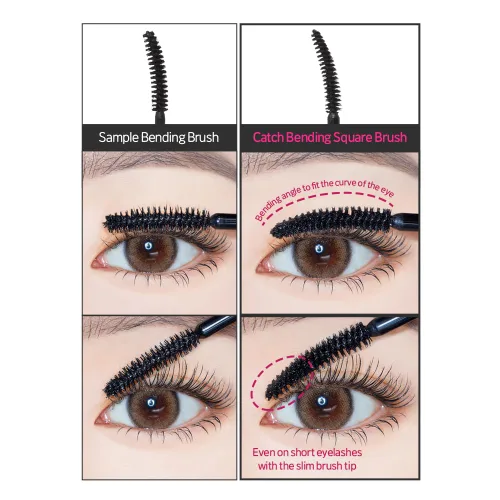 Miniatura 8 de ETUDE Máscara Curl Fix Volumen 1+1 Set, Máscara para Pestañas, Rizos Fuertes, Larga Duración, Impermeable, Ligera, Maquillaje Coreano, Belleza