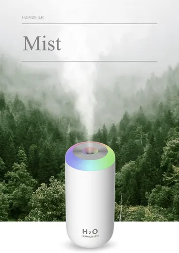 Miniatura 5 de Mini Humidificador, Humidificador Pequeño de 350ml para Dormitorio, Escritorio, Portátil, de Viaje, para Plantas (Rosa)