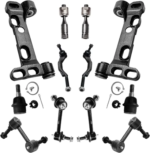 Miniatura 25 de Detroit Axle - Kit de extremo delantero para Ford 1998-2001 Explorer Mercury Mountaineer, 4 barras estabilizadoras delanteras y traseras, 2 brazos