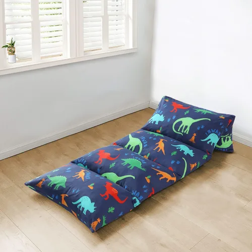 Boston Linen Co. - Funda de almohada para niños, funda de cama de dinosaurio Rawr para niños, tumbona para leer, descansar y juegos, tamaño King