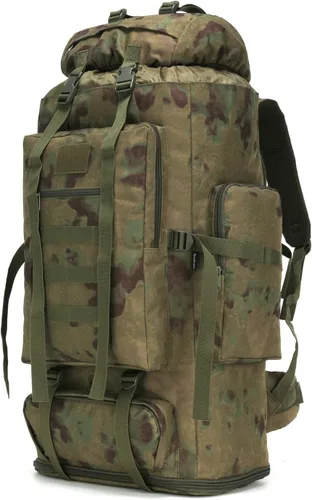 Miniatura 14 de Mochila de senderismo W WINTMING para hombres 70L/100L, mochila de campamento, mochila militar Molle, paquete de asalto de 3 días para escalada