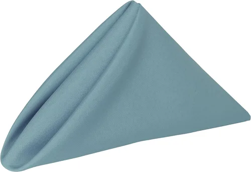 Miniatura 3 de Ultimate Textile -1 docena- Servilletas de tela de poliéster de 20 x 20 pulgadas, color azul aguamarina