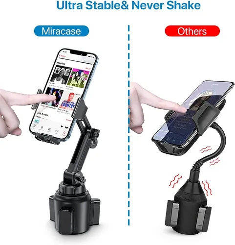 Miniatura 2 de Miracase Soporte Universal para Teléfono en Portavasos de Coche, [Versión Mejorada] Soporte Ajustable de Cuello Largo para Portavasos de Coche