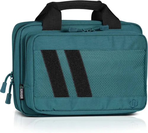 Miniatura 9 de Savior Equipment Specialist Series Tactical Double Scoped Handgun Firearm Case Pistol Bag For Outdoor Hunting Shooting Range, Lockable Compartment