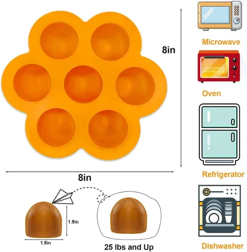 Miniatura 2 de Vodolo Molde de golosinas para perros congelados, grande para marionetas con tapa, moldes de silicona para congelar, golosinas de recarga congeladas