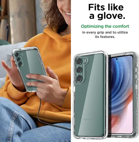 Miniatura 4 de AICase Funda para Galaxy S23 Funda Transparente (6.1"), Protección contra Caídas de Servicio Pesado Cuerpo Completo Resistente a Prueba de Golpes/A