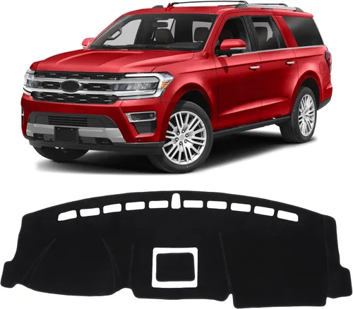 Miniatura 9 de KUST Cubierta negra para tablero de Toyota RAV4 2013-2018 para conducción con mano izquierda, antideslizante, cubierta de tablero de consola