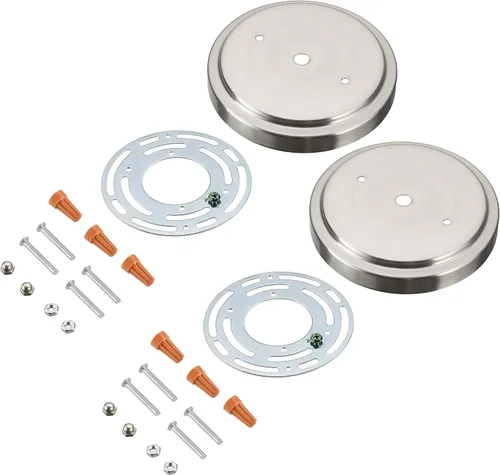 Miniatura 22 de Aspen Creative 21508-11 - Kit de lámpara de araña de transición y toldo con bucle para cuello, bronce aceitado, diámetro de 5-1/2 pulgadas, orificio