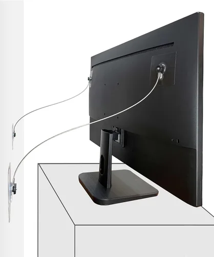Correas de Muebles de Acero Inoxidable de 18 Pulgadas para Protección de Bebés, Anclajes de Muebles Sin Taladro Correas Antisísmicas, Previenen
