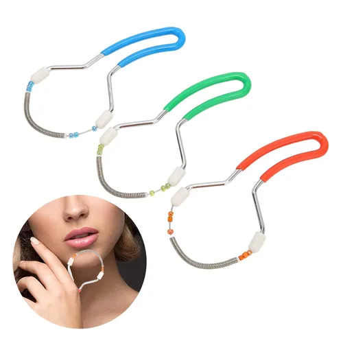 Miniatura 2 de 3 unidades de removedor de vello facial de primavera, depiladora de hilo de primavera para depilación facial sin dolor para mujeres, eliminar