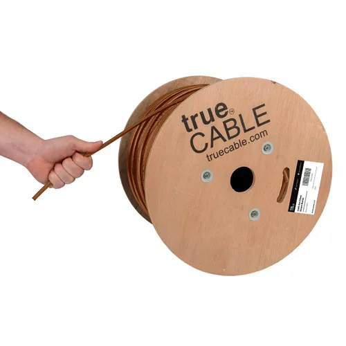 Miniatura 12 de trueCABLE Cat6 Entierro directo, relleno de gel, 500 pies, negro, impermeable, CMX, cobre sólido desnudo de 23 AWG, 550 MHz, PoE++ (4PPoE), listado