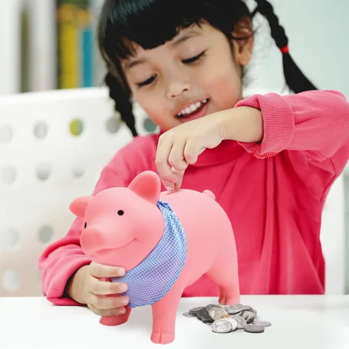 Miniatura 2 de Schylling Hucha de goma rosa, 1 EA