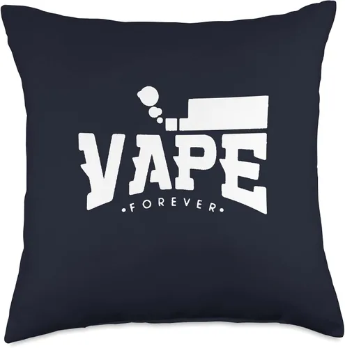 Miniatura 4 de Funny Vaping Vaper Vape Lovers Gift Idea & Tees Forever Vaping - Almohada de estilo gráfico, 16 x 16 pulgadas, multicolor