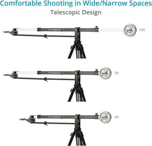 Miniatura 3 de ProAim 10 'Wave-2 Plus Brazo telescópico Jib Crane