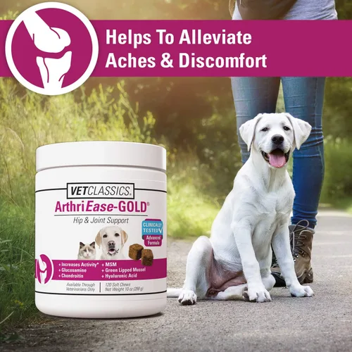 Miniatura 3 de Vet Classics ArthriEASE-Gold - Soporte avanzado para articulaciones para perros, gatos, apoya la flexibilidad de las mascotas, las molestias - Ayuda
