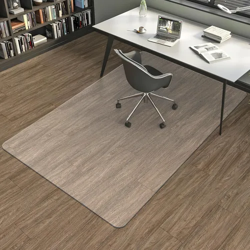 Miniatura 14 de BesWin Tapete para silla de oficina, 48 x 30 pulgadas, tapete para silla de escritorio de computadora para suelos de moqueta baja, protector de Negro