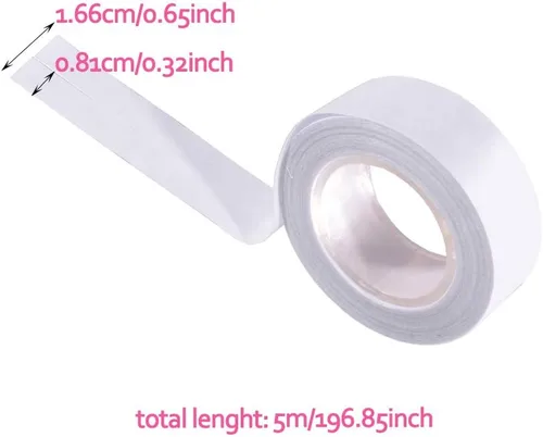 Miniatura 2 de Cinta para el cuerpo del pecho, tela transparente, cinta fuerte de doble cara para ropa, vestido, brasier, piel, bikini (16 pies)