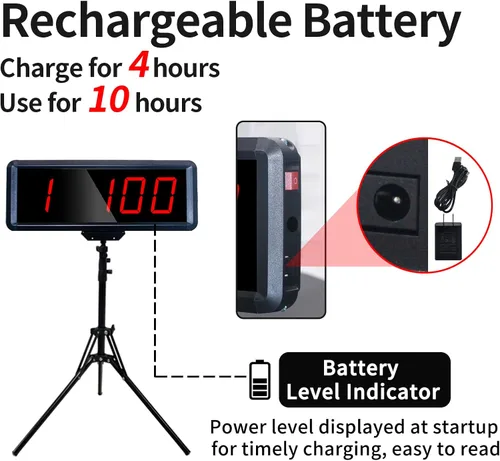 Miniatura 2 de Wireless Laser Timer for Sprints, Stopwatch for Track 40 60 Yard Dash, Laser Sprint Timer System, Race Clock for Running/Track Field/Speed Tranning