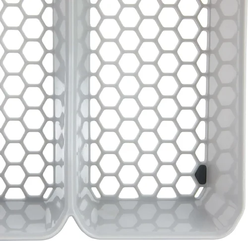 Miniatura 6 de Spectrum Diversified Hexa - Bandeja organizadora de cajones de cocina moderna, utensilios y cubiertos, organizador de 6 divisores, 13 x 16, gris