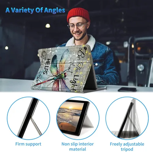Miniatura 3 de Funda delgada para Samsung Galaxy Tab S6 Lite de 10.4 pulgadas modelo 2022/2020 + 1 almohadilla de limpieza de pantalla, funda de piel sintética