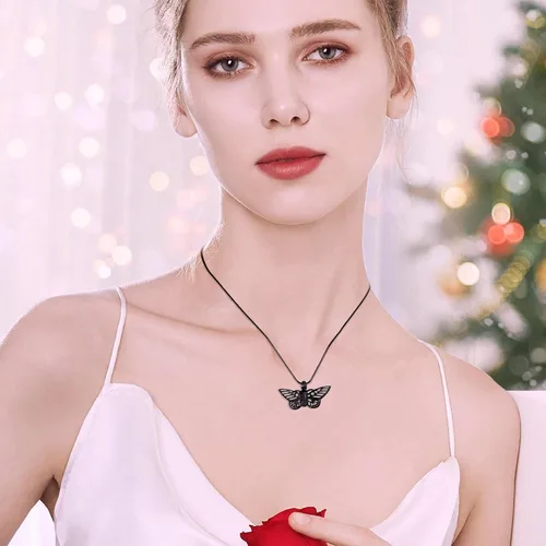 Miniatura 25 de Minicremation Joyas de cremación para cenizas – Collar conmemorativo de mariposa con colgante de urna para cenizas de seres queridos