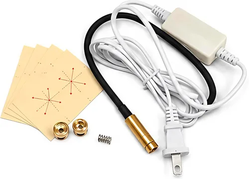 Luz de acolchado 3 en 1 para máquina de coser con línea ajustable, punto de mira y cabezales de iluminación de puntos, accesorios para máquina de