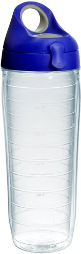 Miniatura 86 de Taza de viaje Tervis de doble pared transparente y colorida con tapa fabricada en Estados Unidos mantiene las bebidas frías y calientes, 24 onzas