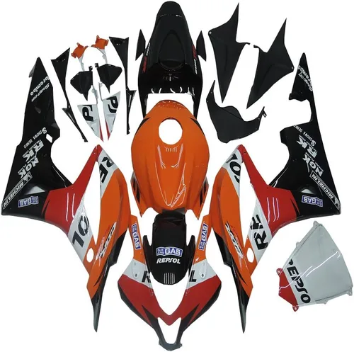 Miniatura 10 de Carenado negro brillante para Honda 2007 2008 CBR600RR CBR 600RR nueva inyección ABS plásticos cuerpo kit cuerpo trabajo 07 08