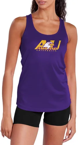 Miniatura 45 de Camiseta deportiva sin mangas oficial de NCAA Collegiate para mujer, con espalda cruzada, colección con logotipo primario