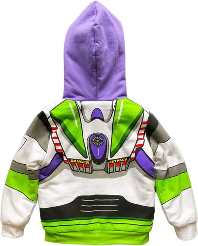 Miniatura 2 de Toy Story Buzz Lightyear - Sudadera con capucha de vellón Sherpa para niños pequeños