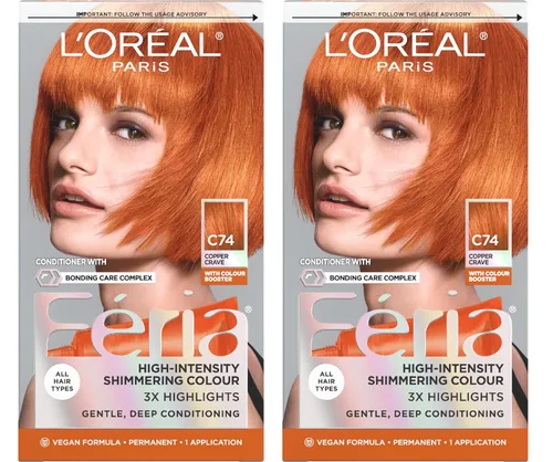 Miniatura 47 de L'Oreal Paris Feria - Tinte permanente multifacético y brillante, 60 Crystal Brown (castaño claro), paquete de 1 60 marrón claro