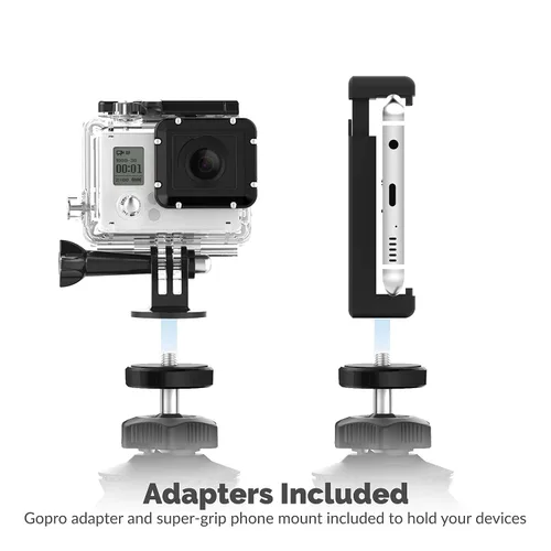 Miniatura 7 de SABRENT Universal Flexible Tripod Standard Tripod Mount [GoPro Mount Adapter Included] (TP-FLTP)