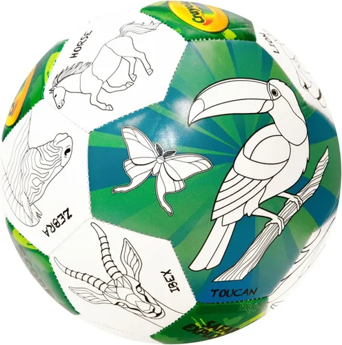 Miniatura 4 de Crayola Balón de fútbol oficial - Unisex Niños - CRAY302BL Zoo Animal Talla 5